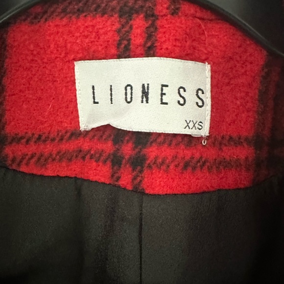 Lioness Red and Black Checkered Blazer - Picture 7 of 8